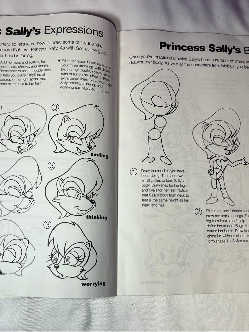 Vintage 1998 How to Draw Sonic the Hedgehog & Gang Troll Book Sega Paperback
